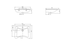 Bedensel Engelli Lavabo 60x49,5