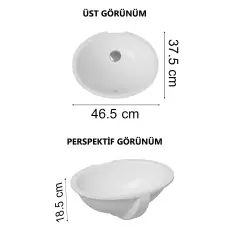 VİTRA S20 6069 HİLTON LAVABO 42 CM