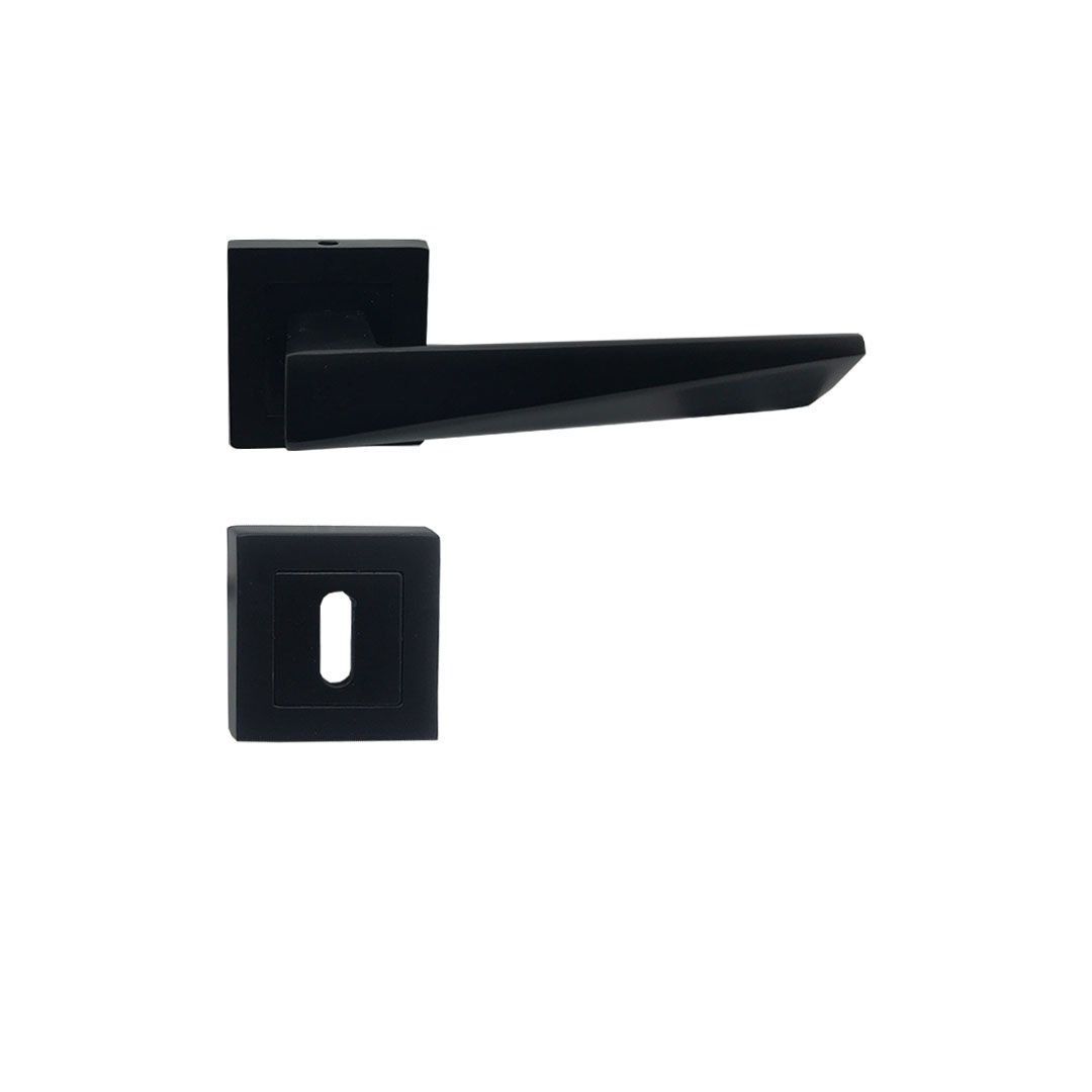 NARİN SİYAH ROZETLİ KAPI KOLU