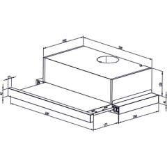 HİBSAN ÇİFT MOTORLU SİYAH ASPİRATÖR