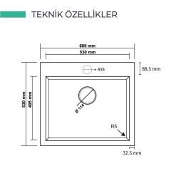 REAL STONE K002 DİDYMA 60 GRANİT EVYE KREM