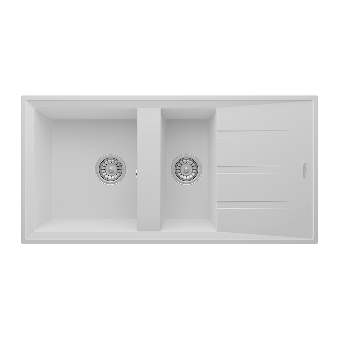 REAL STONE P013 SALDA GRANİT EVYE BEYAZ