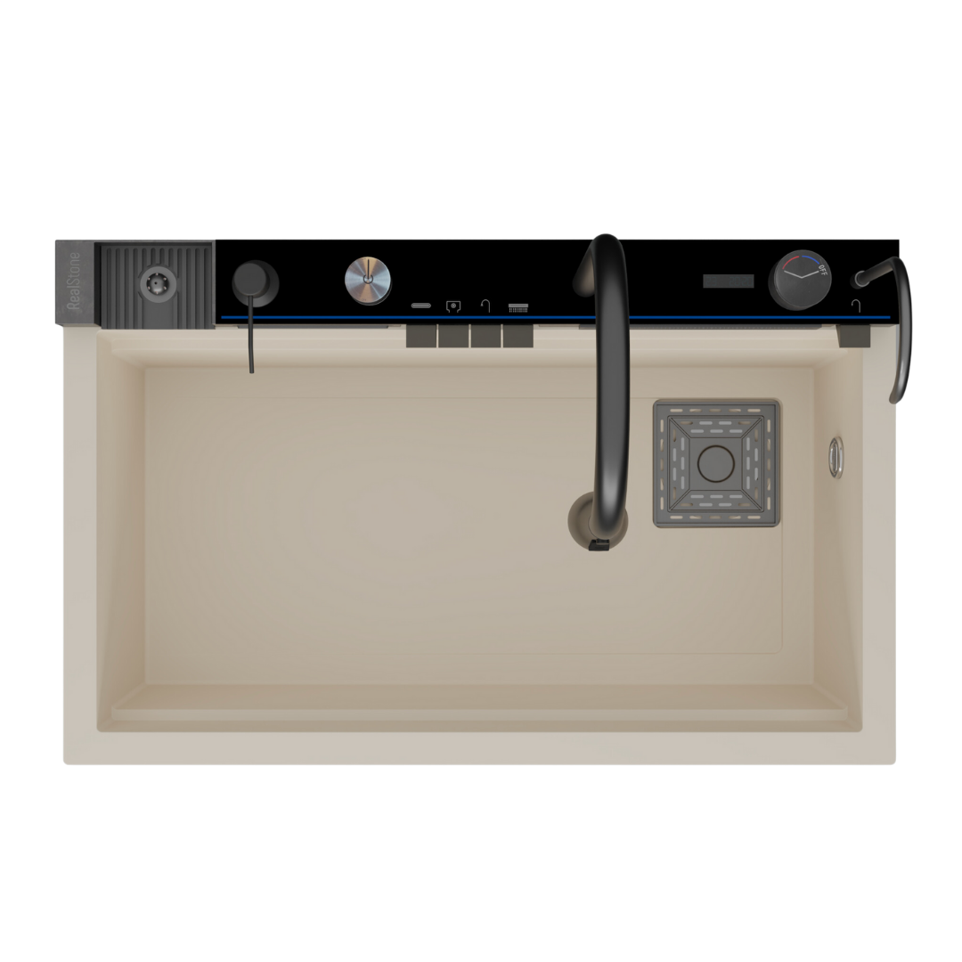 Realstone Victoria Akıllı Evye Krem