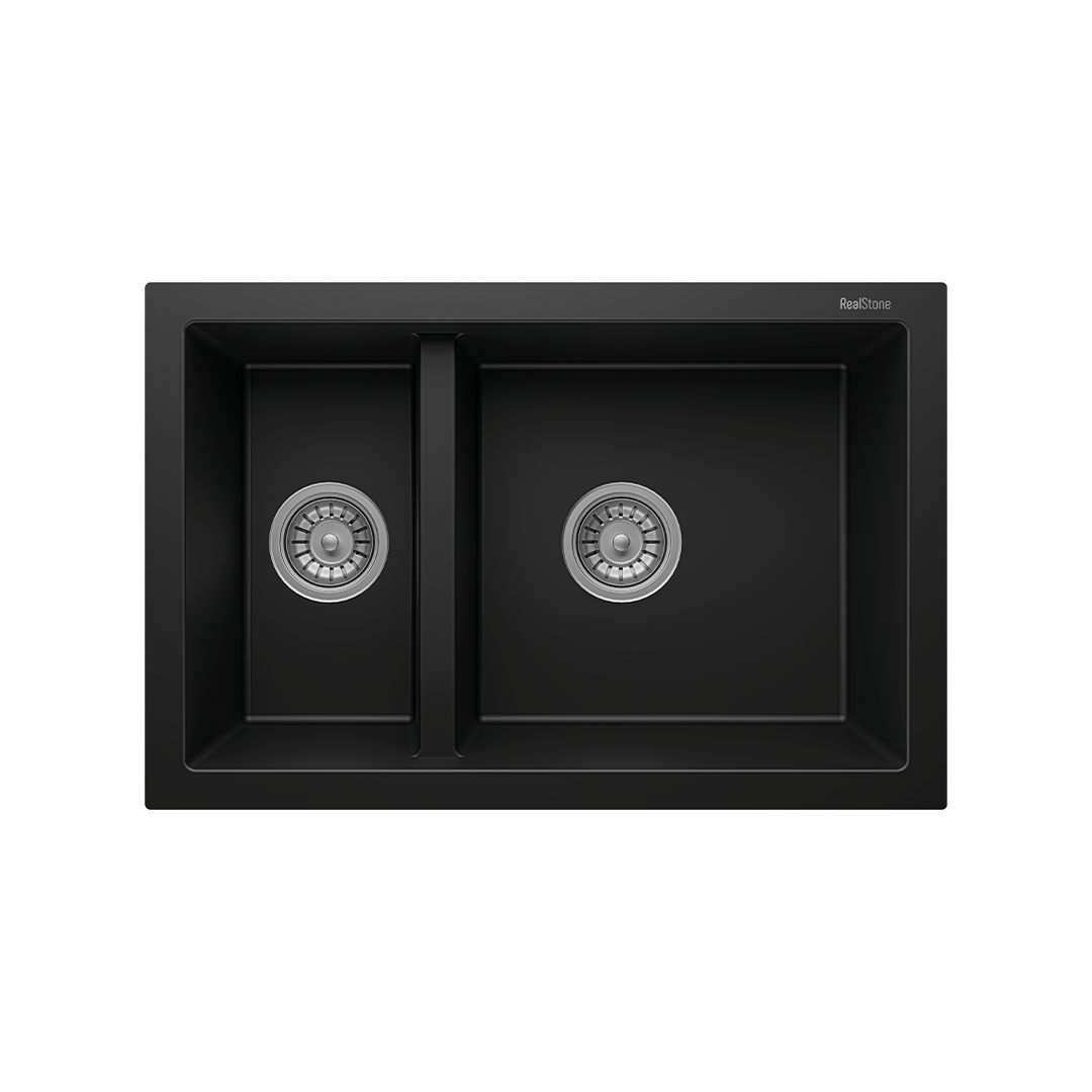 REAL STONE P018 GRANİT EVYE SİYAH