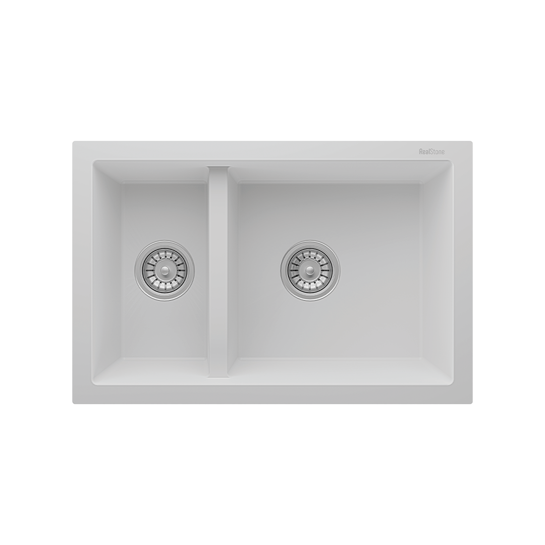 REAL STONE P018 GRANİT EVYE BEYAZ