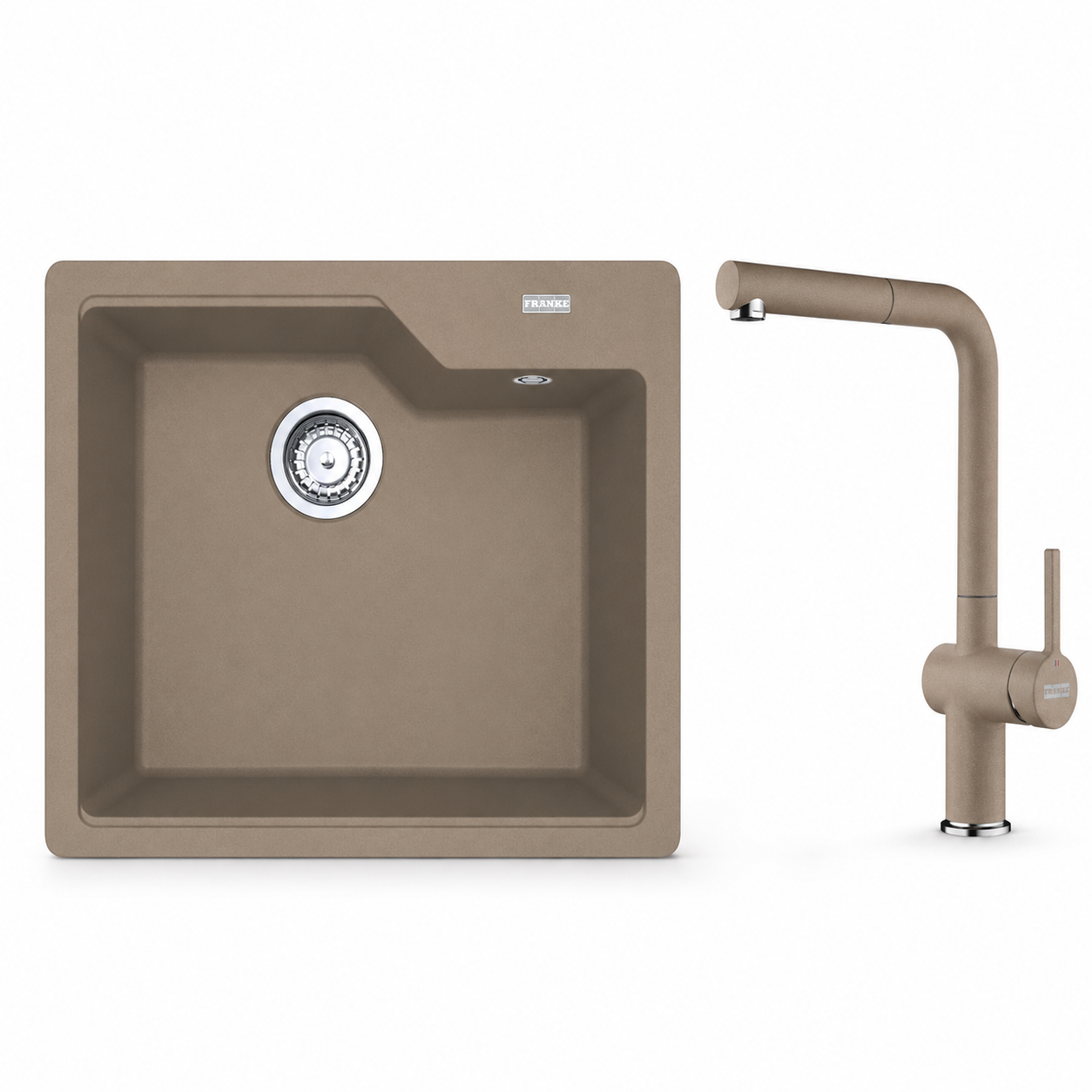 Franke Eviye Batarya Seti Urban UBG 610-50 + Active Plus Doccia 2.0 Oyster