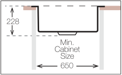 WORKSTATION WSC 620 Tezgah Üstü / Tezgaha Sıfır EVİYE SET
