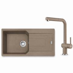 Franke Eviye Batarya Seti Urban UBG 611-100 + Active Plus Doccia 2.0 Oyster
