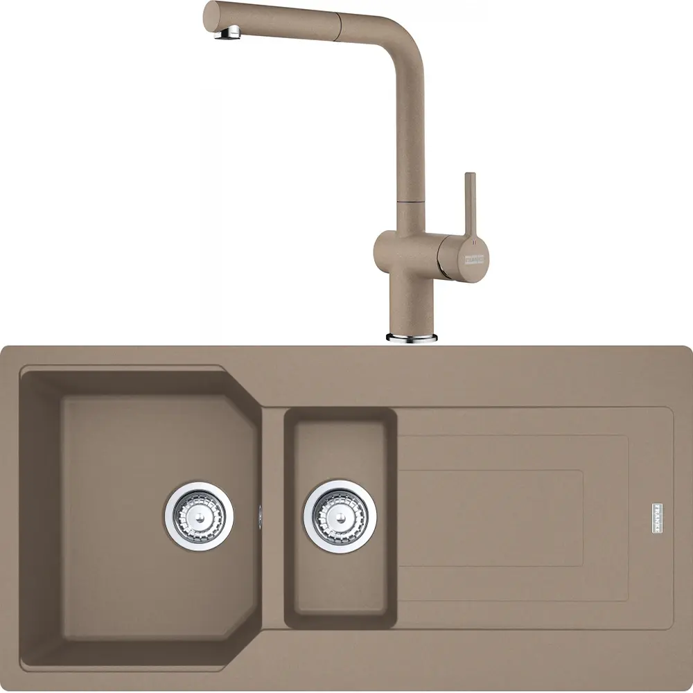 Franke Eviye Batarya Seti Urban UBG 651-100 + Active Plus Doccia 2.0 Oyster