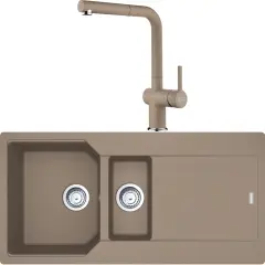 Franke Eviye Batarya Seti Urban UBG 651-100 + Active Plus Doccia 2.0 Oyster