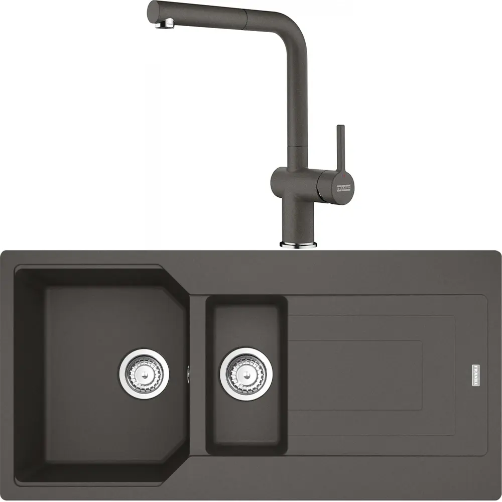 Franke Eviye Batarya Seti Urban UBG 651-100 + Active Plus Doccia 2.0 Slate Grey