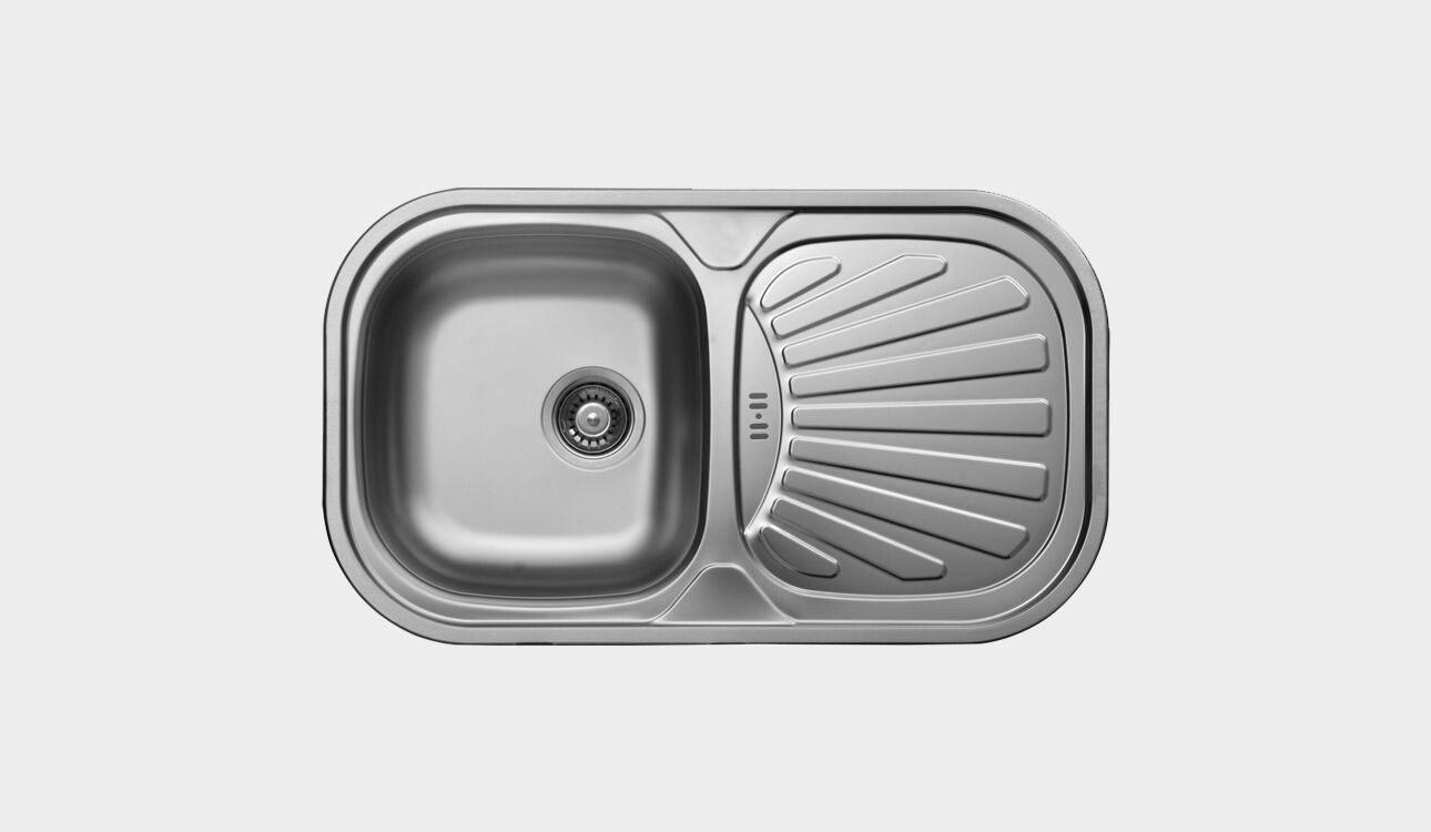 TEK GÖZLÜ DAMLALIKLI EC-153 DEKORLU 48X83 KROMEVYE