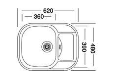 TEK GÖZLÜ DAMLALIKLI EC-154 DEKORLU 48X62 KROMEVYE