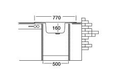 KROMEVYE EC-162 KÖŞE EVYE 49X78