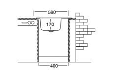 TEK GÖZLÜ DAMLALIKLI EC-196 DEKORLU KROMEVYE