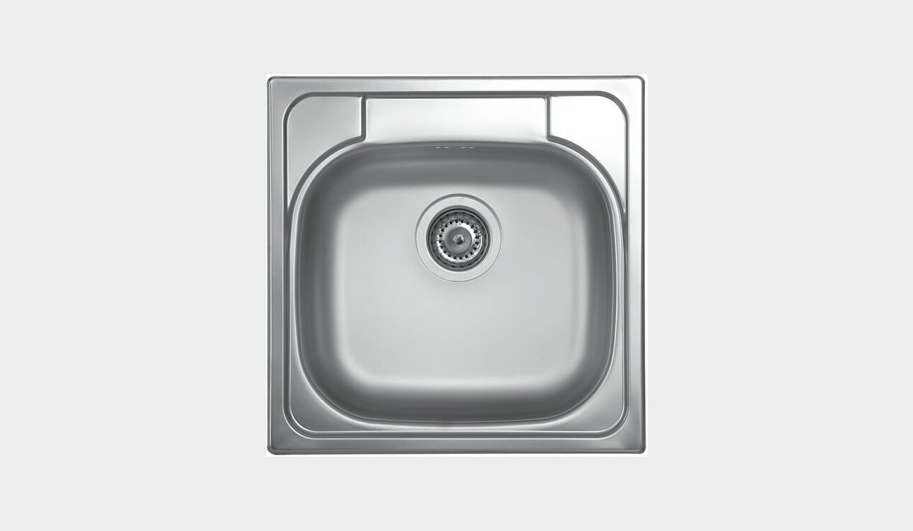 TEK GÖZLÜ DAMLALIKSIZ EVYE 48X48 EC-309 KROMEVYE