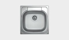 TEK GÖZLÜ DAMLALIKSIZ EVYE 48X48 EC-309 KROMEVYE