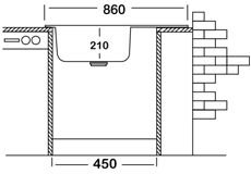 TEK GÖZLÜ DAMLALIKLI 50X86 EC-320 DEKORLU KROMEVYE