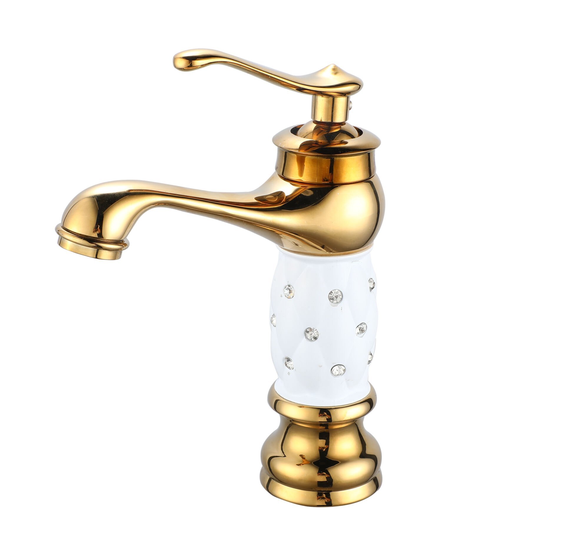 HİSAR GOLD WHITE LAVABO BATARYASI